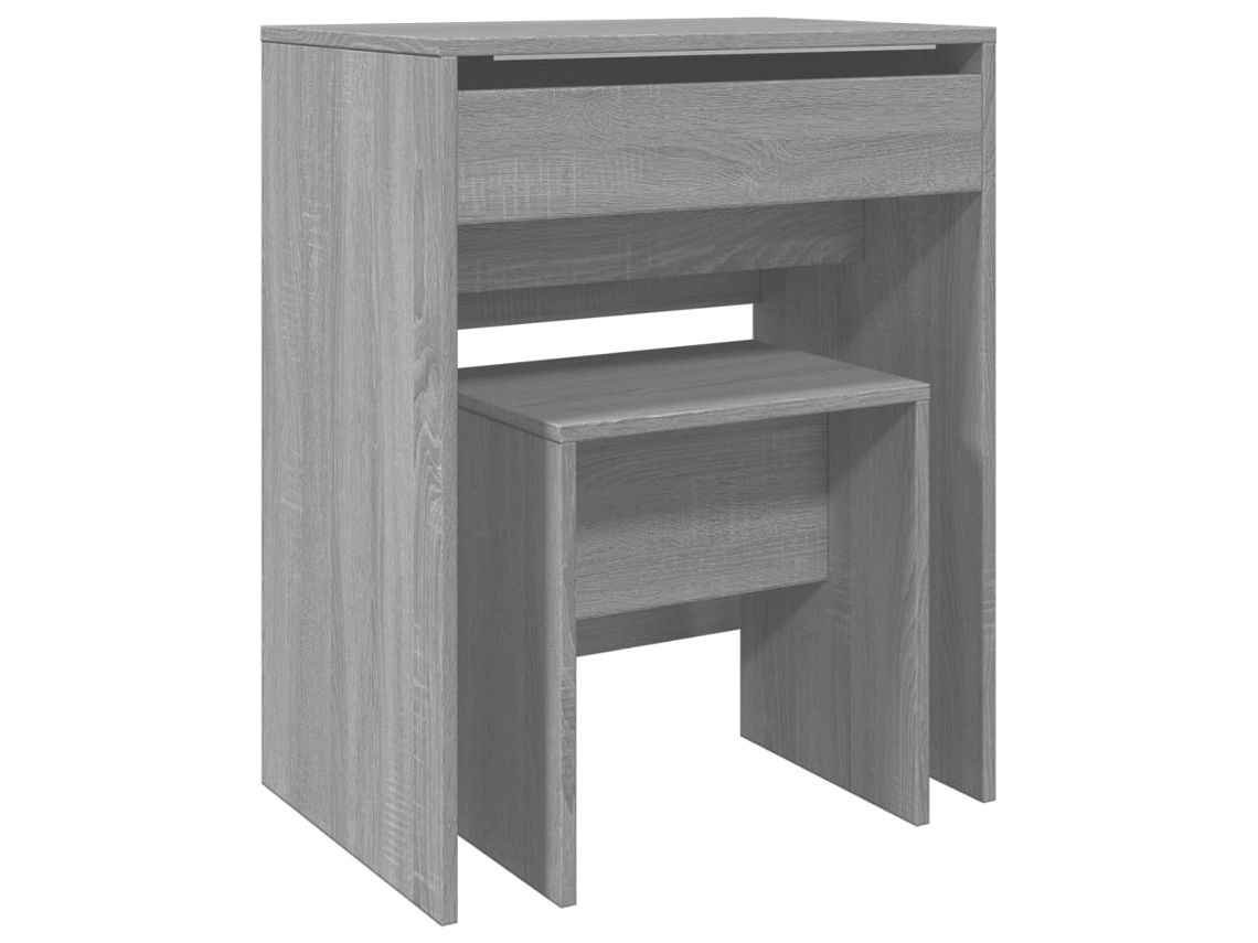 Toucador e Banco 60x40x113,5 Cm Cinzento Sonoma MAISON EXCLUSIVE