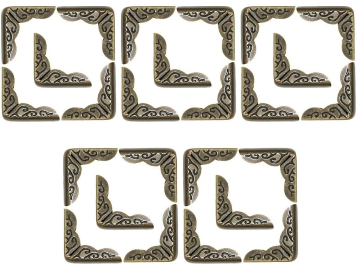 Sherchpry Moedas De Proteção Metálica Instalação Fácil Lote De 50 Marron En Fer Estilo Vintage Elegante Para