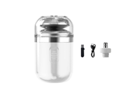 Mini Barbeador Elétrico Portátil Tamanho De Bolso Lavável Barba Nariz Aparador De Pêlos Recarregável Homens Lâminas De Barbear Para Casa, Carro,
