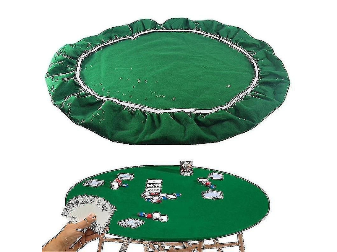 Toalha Elástica Para Mesa De Pôquer Ou Bridge, Para Mesas De 36 A 48 Polegadas.