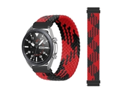 Pulseira De Nylon Trançado Ajustável E Elástica Para Samsung Galaxy Watch 46mm, Tamanho: 165mm (arco-íris)