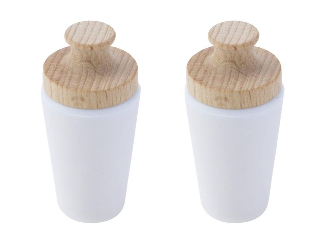 Rolhas de Madeira Reutilizáveis 2 Peças S/MARCA