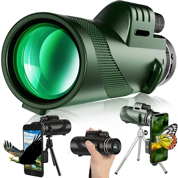 Monocular Telescópio 80x100 de Alta Ampliação para Adultos BRILVIBERA