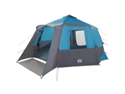 Barraca Familiar Vidaxl Azul Tafetá (500 X 500 X 294 Cm)