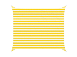 Conjunto 1 Sombra Externa Vidaxl Amarelo Poliéster (2,5 X 3 M)