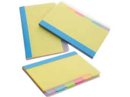 Lote De Blocos-notas Autocolantes Coloridos Em Papel Amarelo, Fáceis De Separar, Para Escritório E