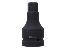 Chave De Impacto De Ar 1pol. Soquete Bit Hex Longo H22 Aço Cromo-molibdênio Anti-explosivo Acessório Ferramenta Manual