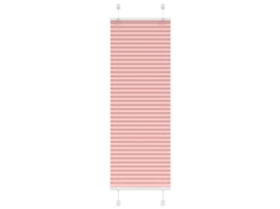 Vidaxl Rosa Plissada Cega 45x150 Cm Largura Tecido 44,4 Cm Poliéster