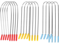 Conjunto de 24 presilhas para modelador de cabelo em aço inoxidável 304, com formato em U.
