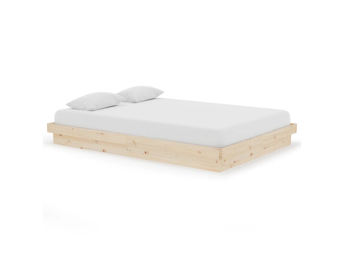 Estrutura de Cama 140x200 Cm Madeira Maciça MAISON EXCLUSIVE
