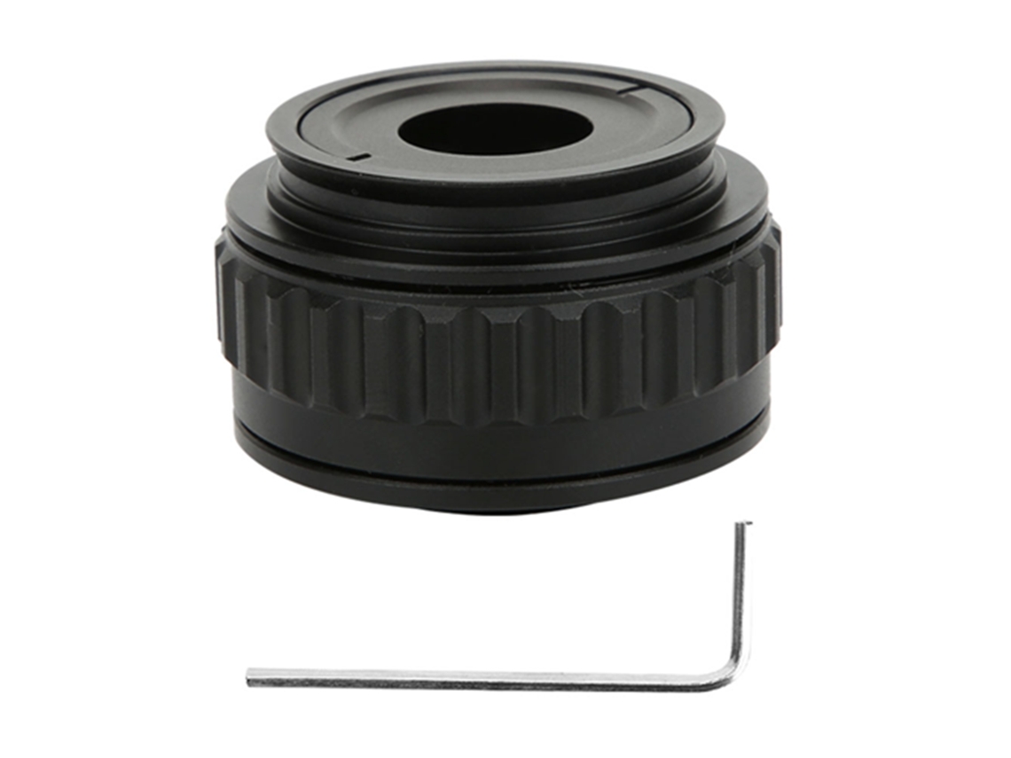 Adaptador de Câmera para Microscópio Estéreo Trinocular 0.35x Lente Interface Metal Vidro Óptico Acessório