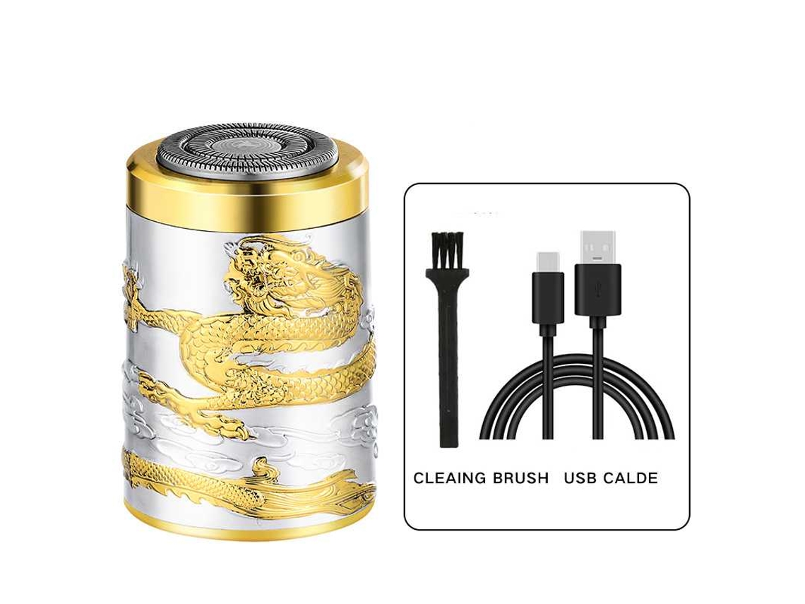 Compatível Barbeador Elétrico Portátil Design Dragão, Compacto e Potente, Recarregável Usb, para Uso Diário Viagens STELASPLEN