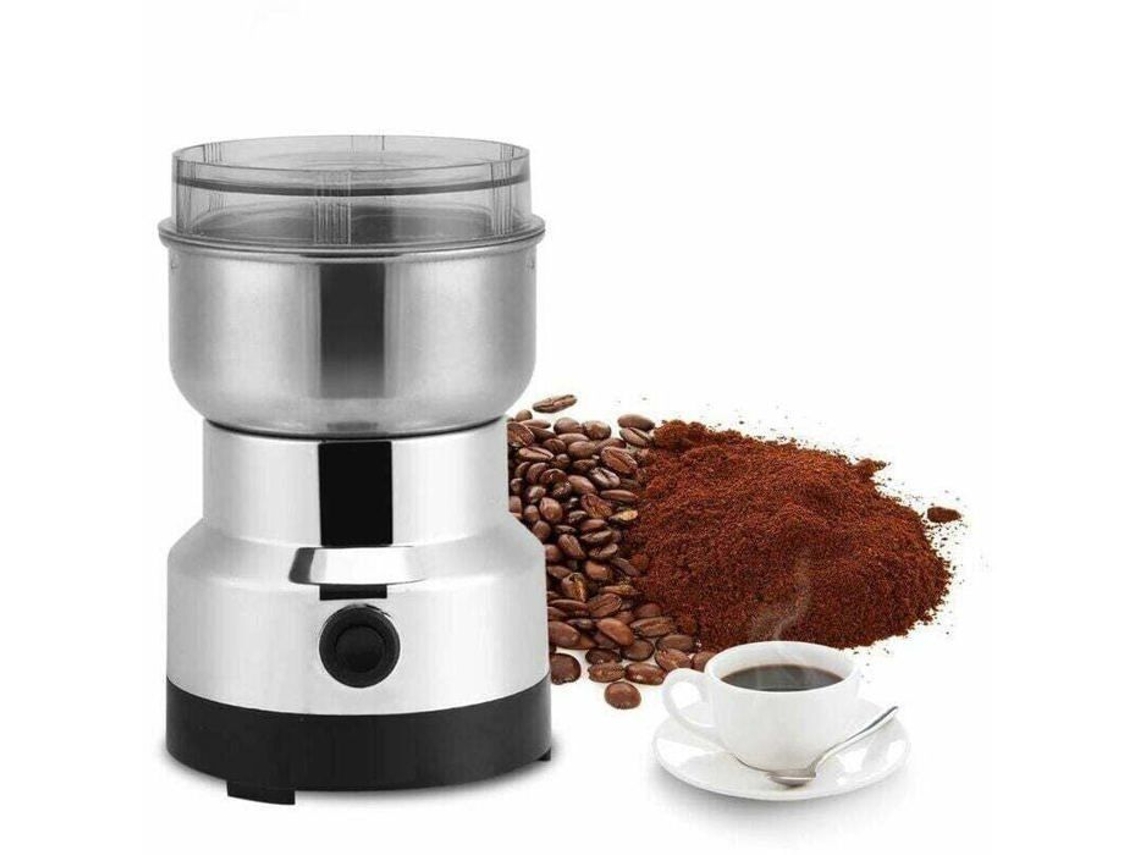 Moedor De Café Elétrico 220v Moedor De Grãos De Café Moedor De Alimentos De Aço Inoxidável Moedor De Café E Misturador Brilvibera