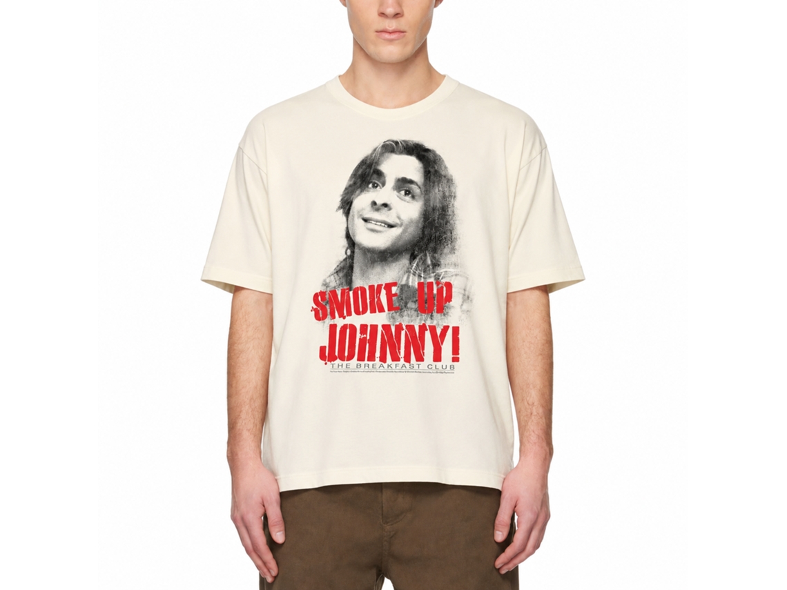 Rockinstone Breakfast Club Movie Smoke Up Solid Natural Adult T-shirt Size:xxl