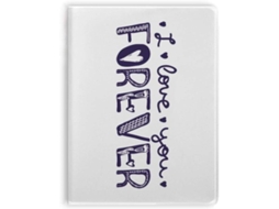 Carnet De Notas Com Sopa De Cobertura Com Inscrição Love You Forever