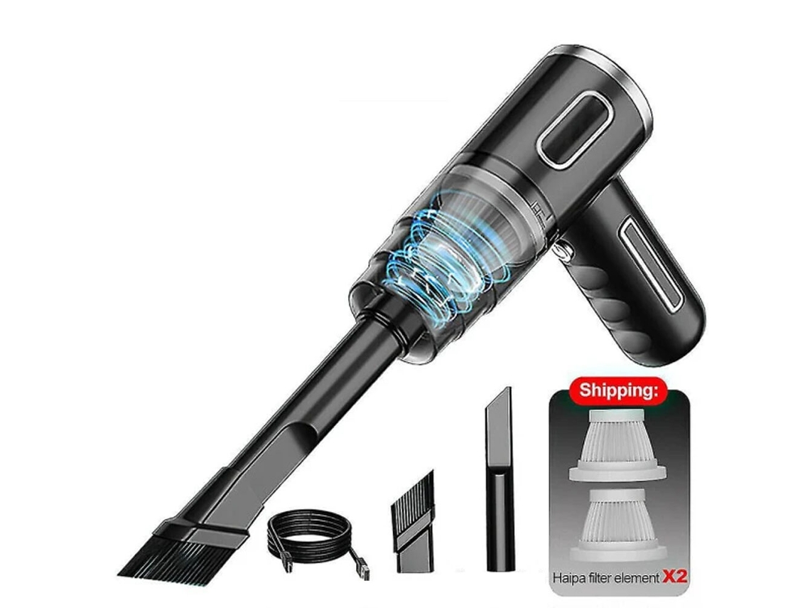 Aspirador De Pó Potente Para Carro, 29000pa, Dupla Função Para Sólidos E Líquidos, Sem Fio, Com Forte Sucção, Portátil, Verde. Aquaforge
