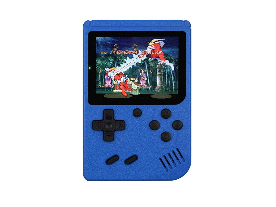 Console Portátil Retrô com 400 Títulos Clássicos, Tela de 3 Polegadas, Azul AQUAFORGE