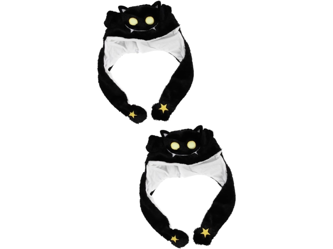 Conjunto de 2 orelhas de Halloween com efeito de pulo para cosplay