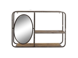 Estante de Madeira e Metal ALEXANDRA HOUSE LIVING (73x19x50cm)