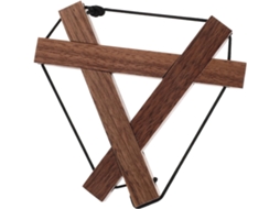 Trivet Triangular De Madeira Nogueira Preta Para Panelas E Frigideiras Quentes, Tapete Resistente Ao Calor Cozinha Acampamento