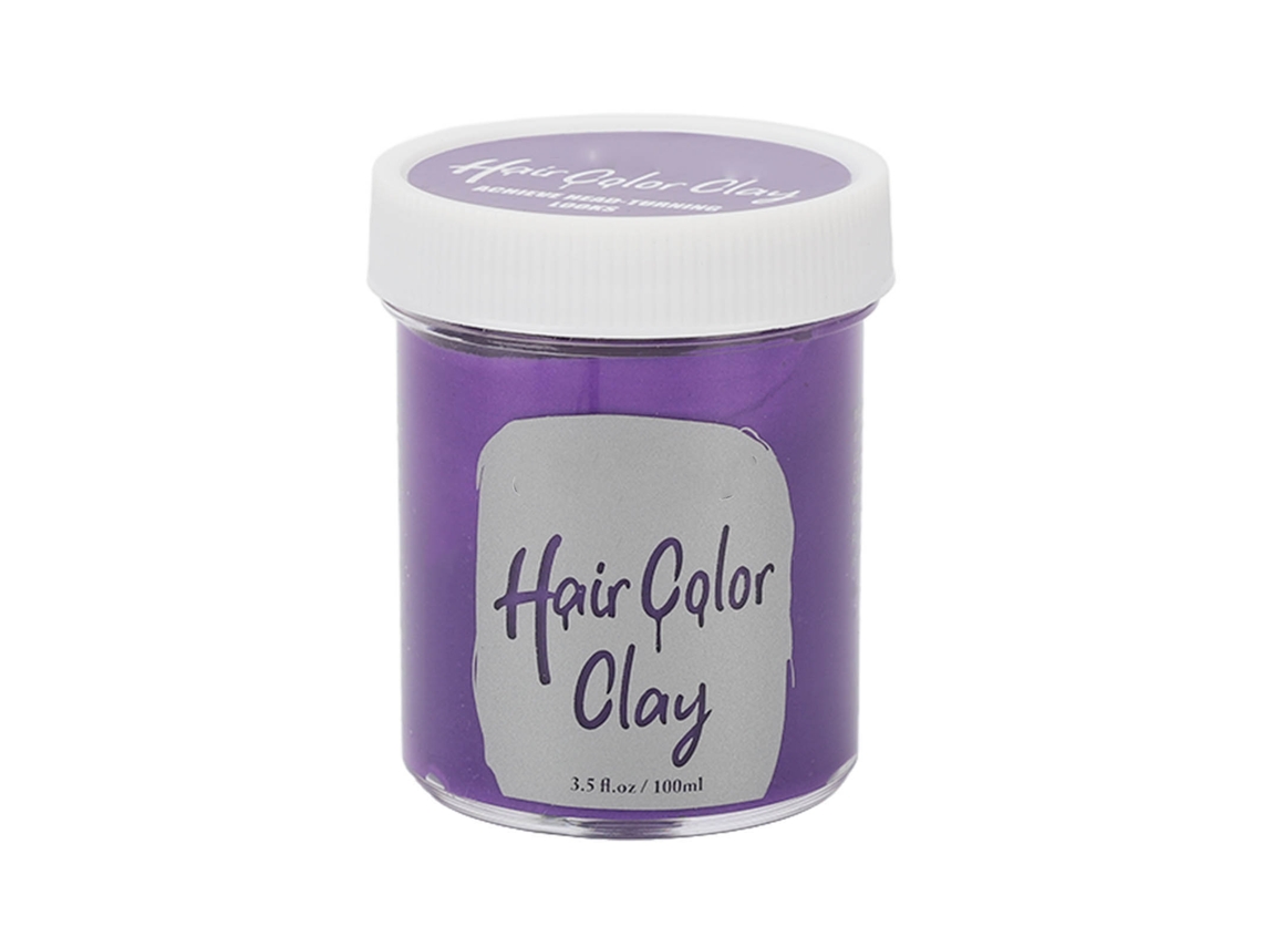 2026 cera de Color Morado para Cabelo Temporal Argila Estiladora para Cosplay Halloween Festa 3.5oz