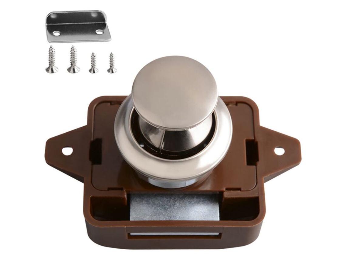 Fechadura De Botão Para Móveis De Rv, Porta Com Botões Para Móveis, Armários, Iates, Barcos E Gavetas, Rvs