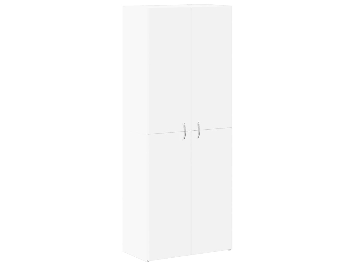 Armário de Arquivo 60x32x153 cm em Madeira Branco, EXCLUSIVO DA MAISON