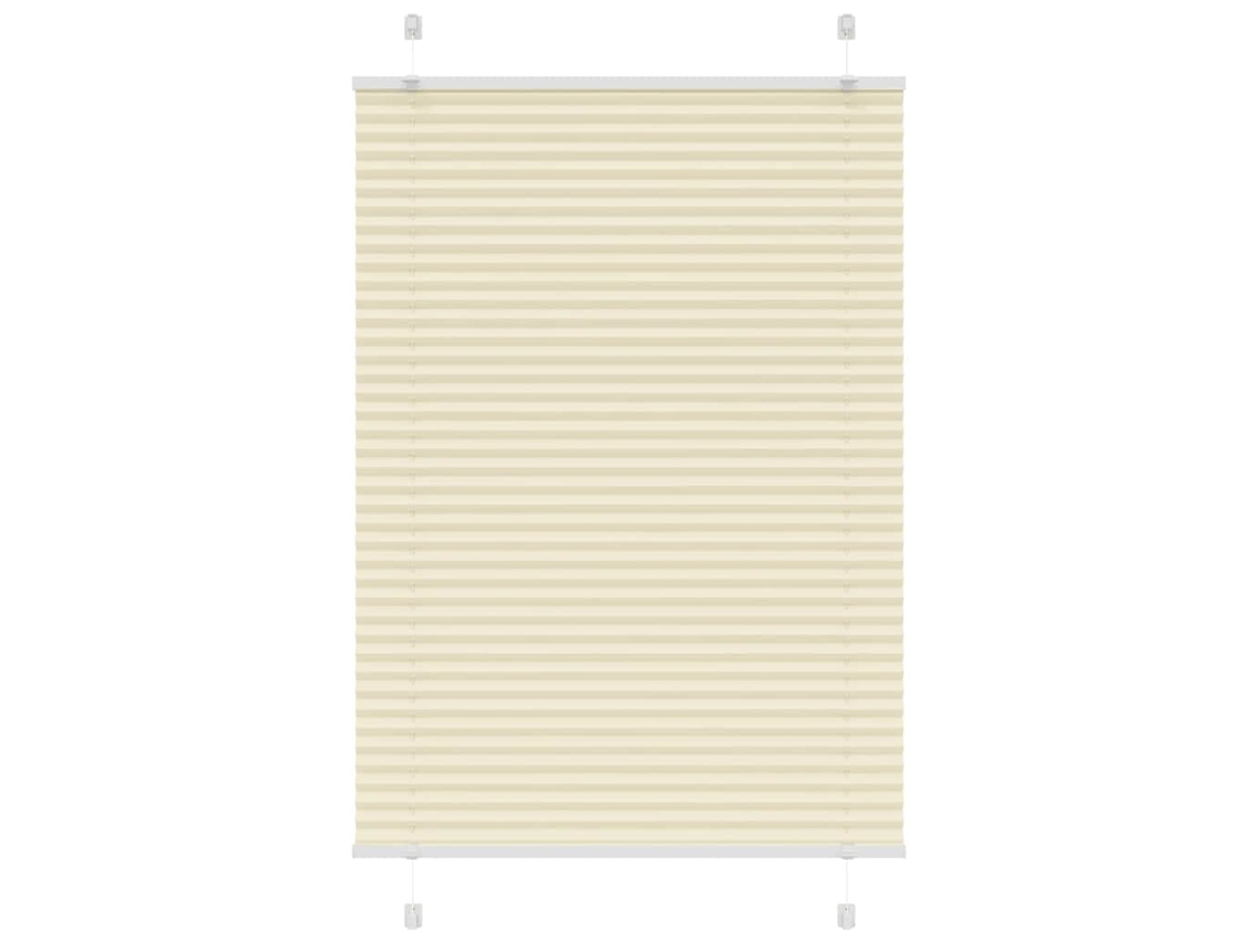 Vidaxl Creme Plissada Cega 95x100 Cm Largura Tecido 94,4 Cm Poliéster