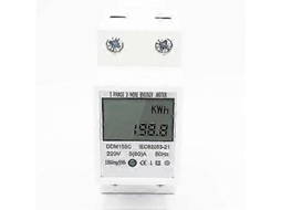 Medidor de eletricidade digital monofásico Brilvibera 220v 5A para trilho DIN (80)