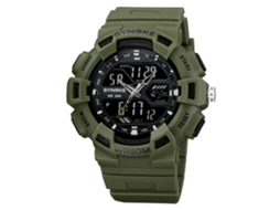 Relógio Esportivo Eletrônico Multifuncional Masculino Synoke (Verde Militar)