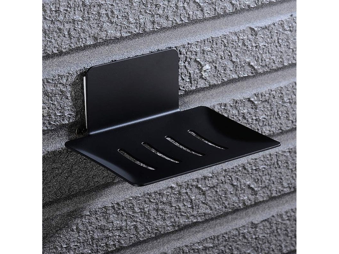 2026 portavasos de Jabón de Acero Inoxidable Sus304 Autoadhesivo Negro Moderno para Baño Cocina