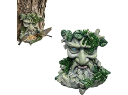 Tree Faces Estação de Alimentação 3d em Resina Às Intempéries Decoração para Jardim de Fadas Estação de Alimentação CHABERLU