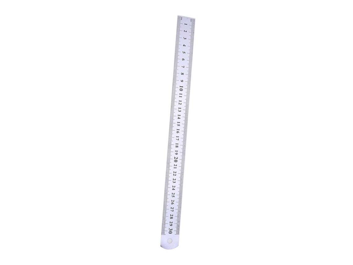Régua De Aço Inoxidável De 30 Cm, Conjunto De 10 Peças Para Escritório