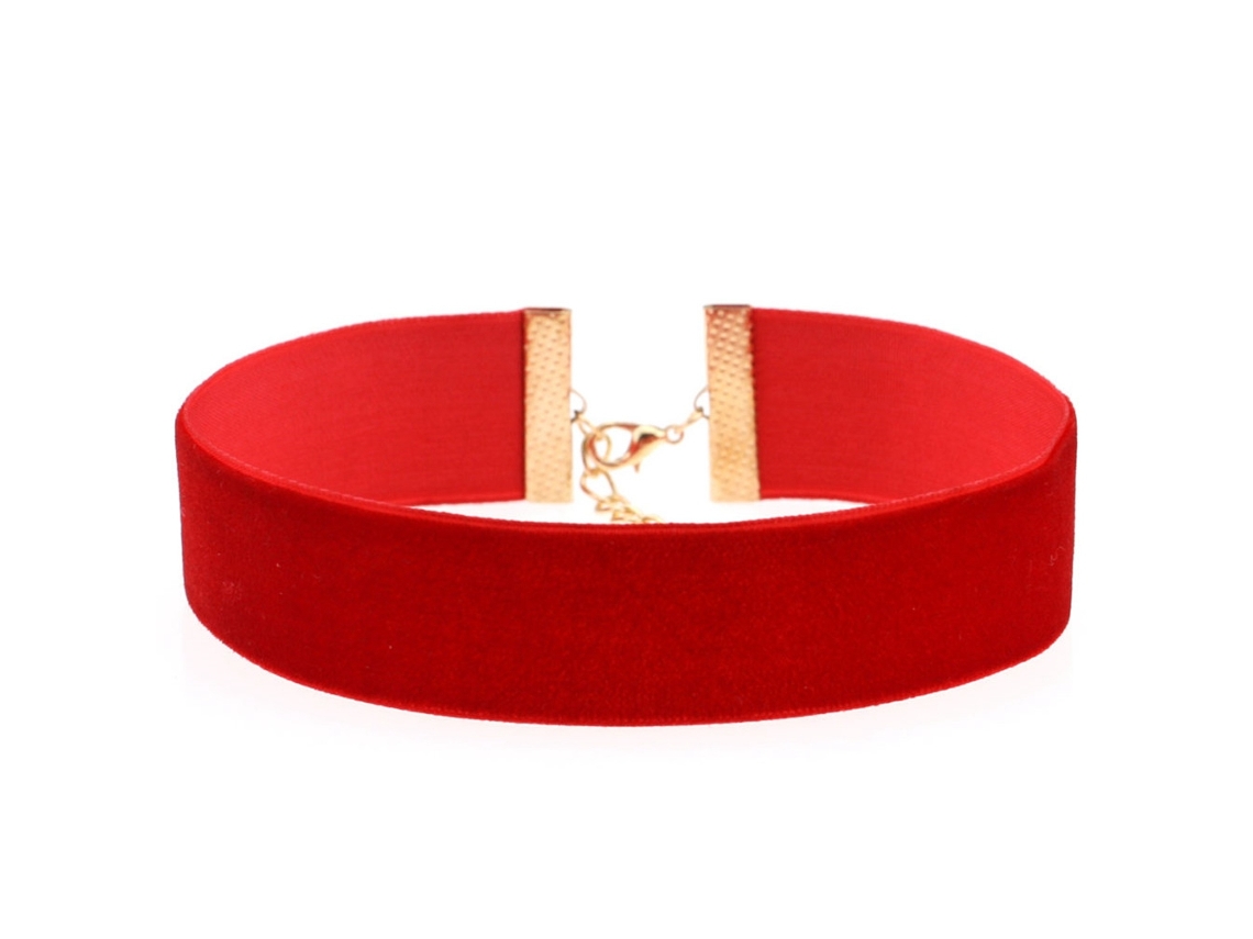 Colar De Fita De Veludo Preto Vintage Acessório Feminino Estilo Retro