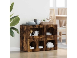 Vidaxl Buffet Elst Carvalho Defumado 80,5 X 35 X 59 Cm