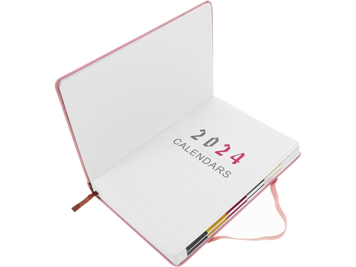 Agenda Diária Portátil Rosa Leve, Ideal Para Estudantes E Para O Escritório Agenda De Bolso Delicada E Prática Para Gokoco