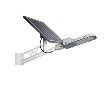Luminária Solar de Rua 60W ELEDCO Sensor de Movimento Controle Remoto Luz Neutra 4000K Autonomia 8-15 Horas