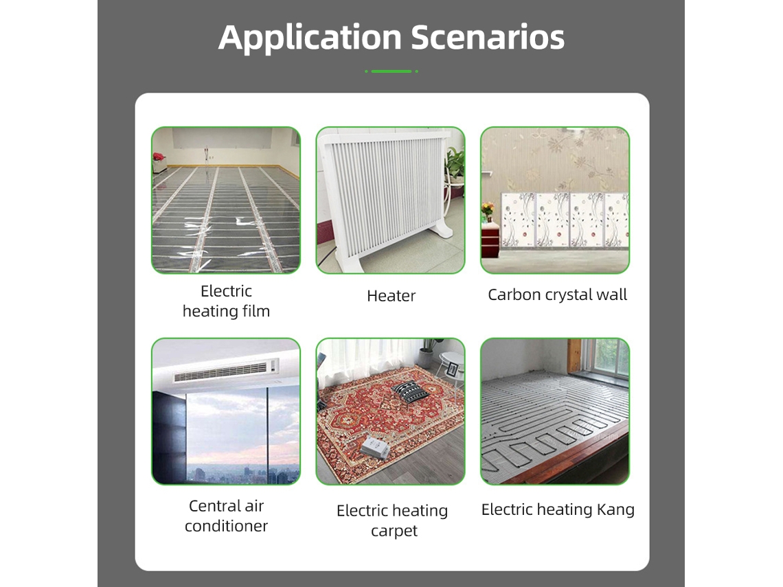 Laxiscreed Termóstato De Aquecimento Elétrico Com Ecrã Tátil E Controle De Temperatura 0-99°c