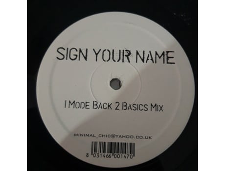Vinil Sign Your Name Global Net Records