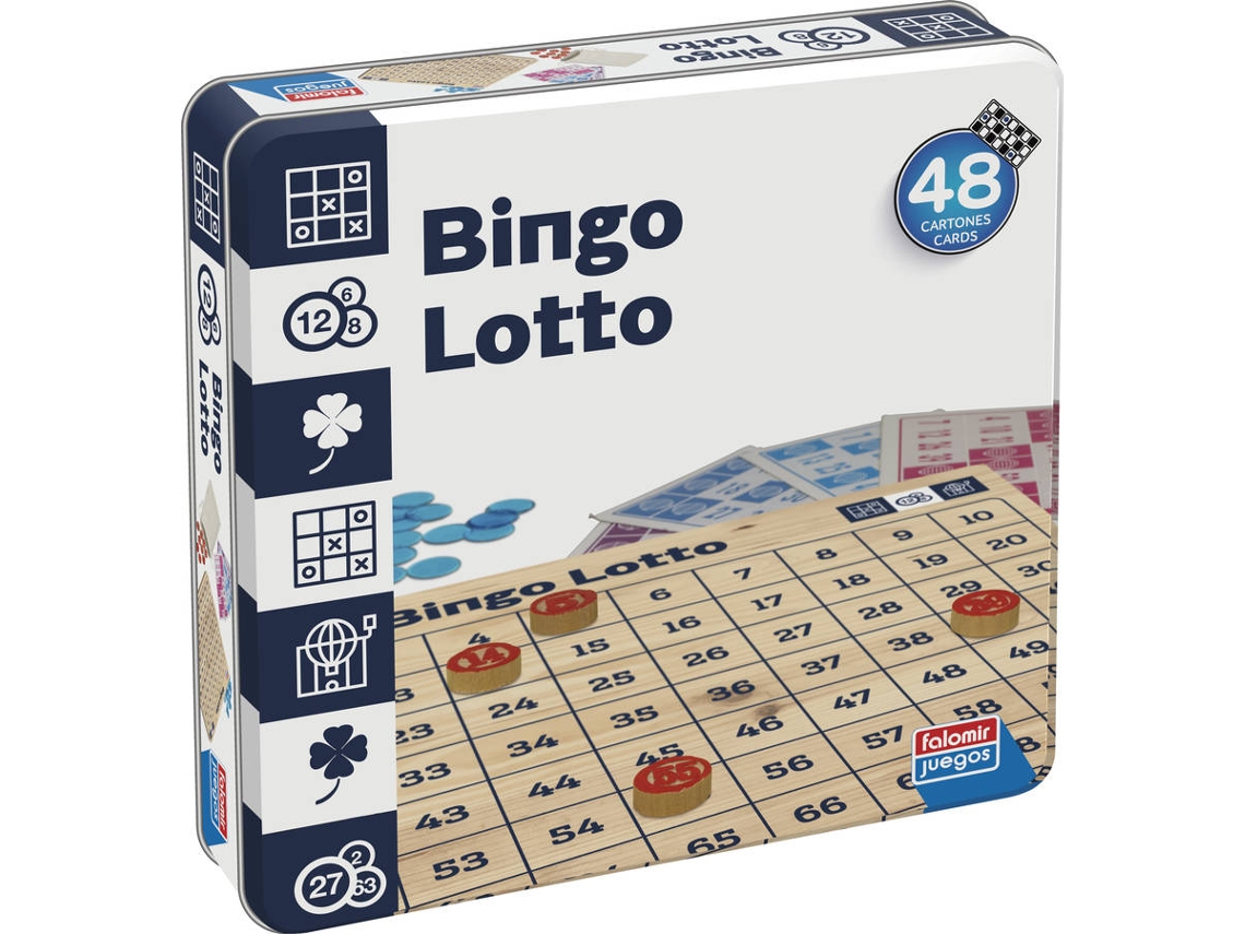 Jogo do Bingo-Loto Caixa de Lata (Idade Mínima: 6 anos)