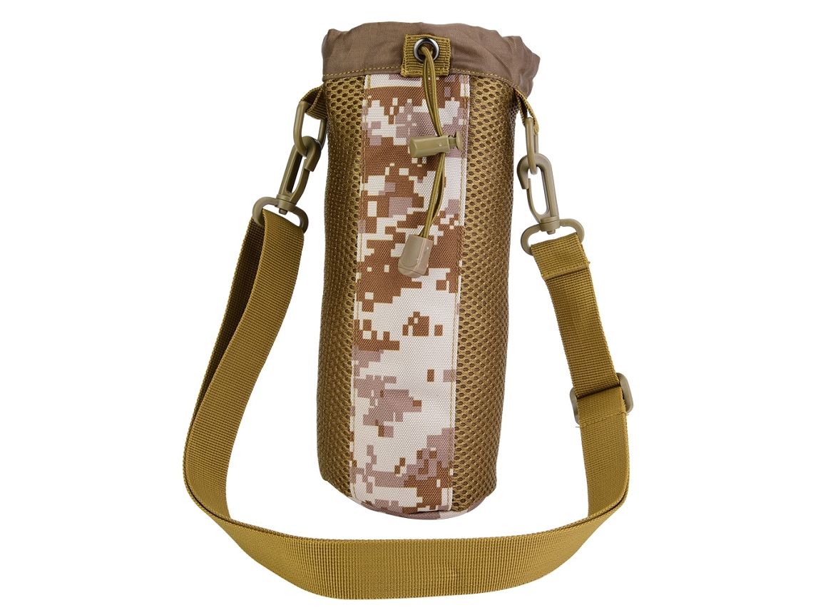Bolsa Para Garrafa De Água Em Nylon, Bolsa Portátil Ajustável Para Esportes Ao Ar Livre Vylara (digital Deserto)