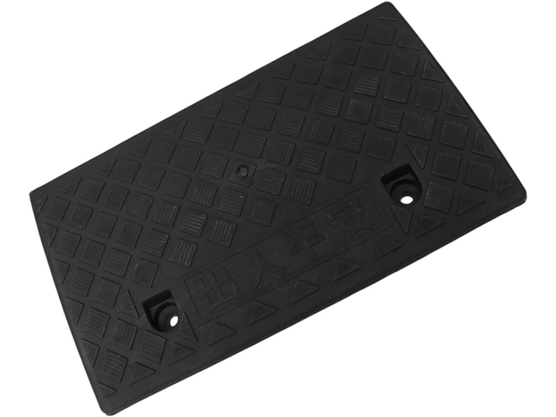 Rampa Antiderrapante Para Soleira De Carros E Cadeiras Rodas, Protetor Meio-fio Borracha