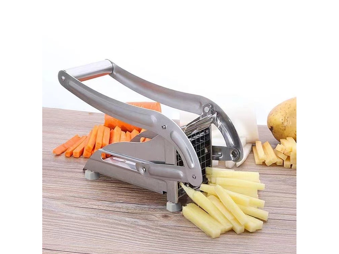 Cortador De Batatas Fritas Em Aço Inoxidável, Cortador De Batatas E Legumes, Picador, 1 Unidade