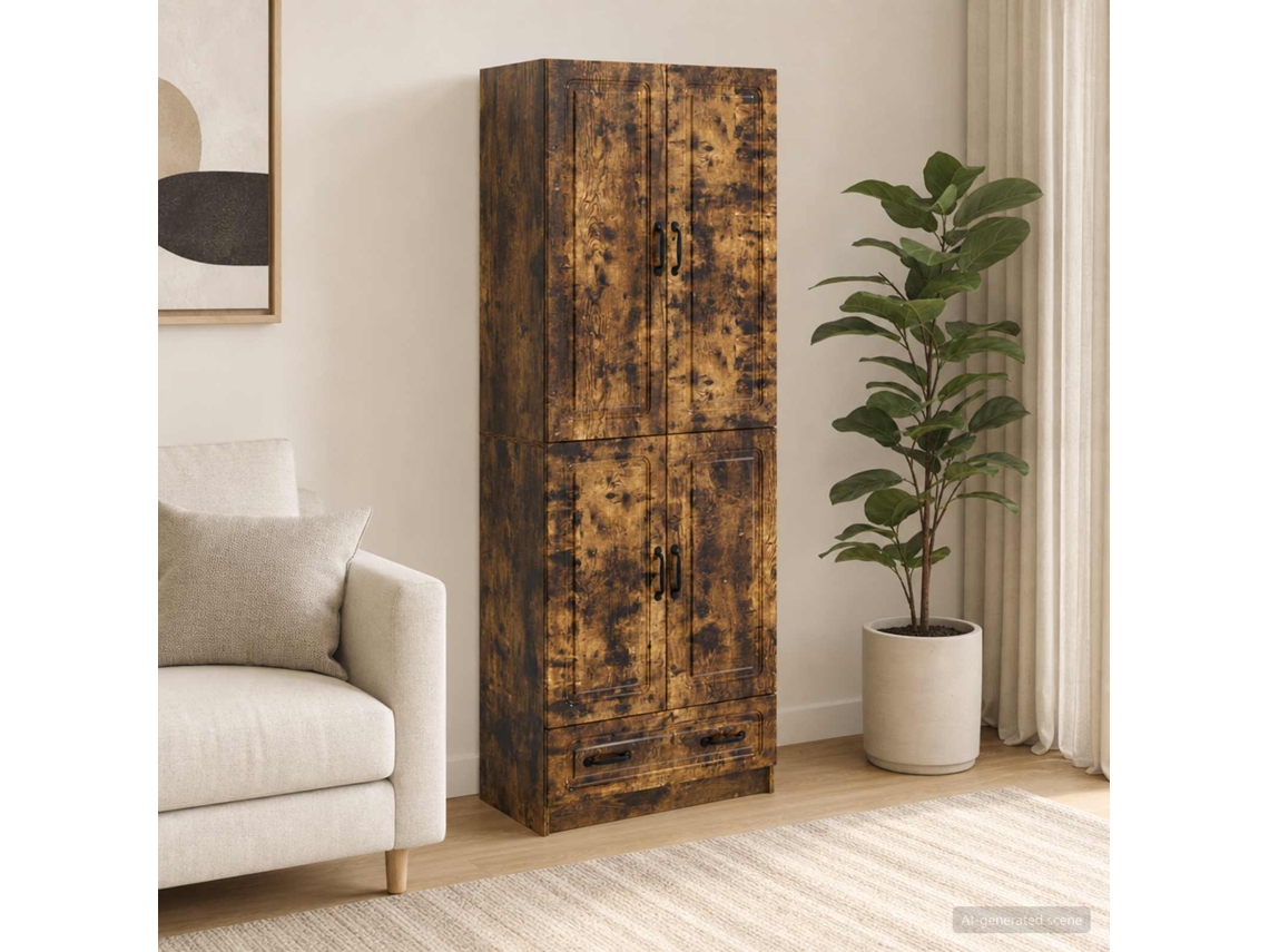 Vidaxl Conjunto De Gabinete 2 Unid. Carvalho Fumado