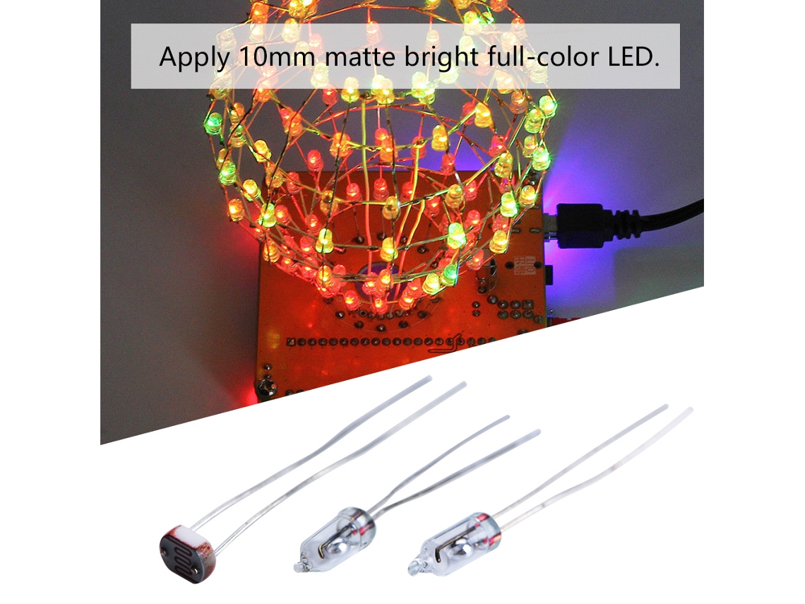Laxiscreed Cube De Luz Led Colorido Em Vidro Para Diy E Experimentos Electrónicos