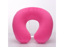 Almofada de Viagem AQUAFORGE rosa para crianças, formato U, com almofada removível