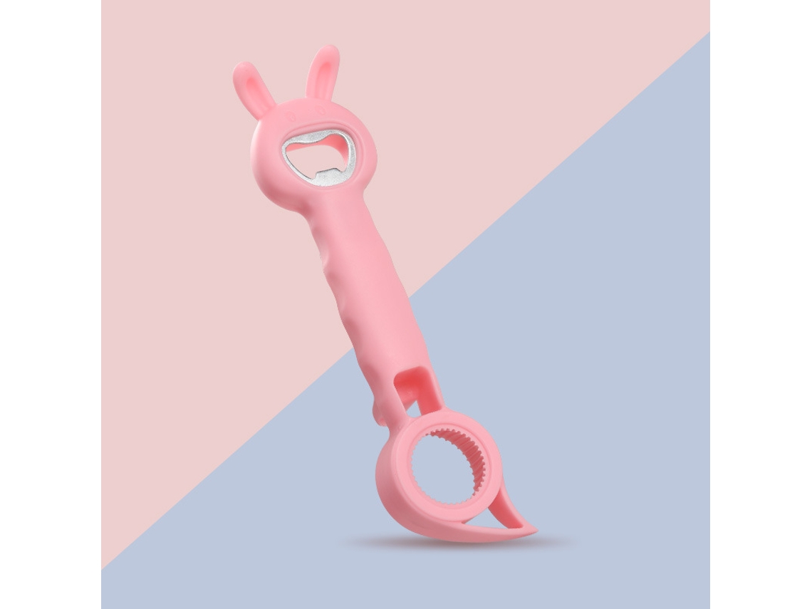 Abridor De Garrafas Gourmet Plástico, Cor Rosa
