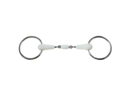 Mordedor Oval com Anel Livre Flexível e Haste de Crosta para Cavalos WEATHERBEETA Korsteel Flexi