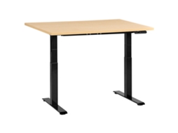 Escritorio Para Usar De Pie O Sentado Beliani Destines De Tablero De Partículas Marrón 120x72x128