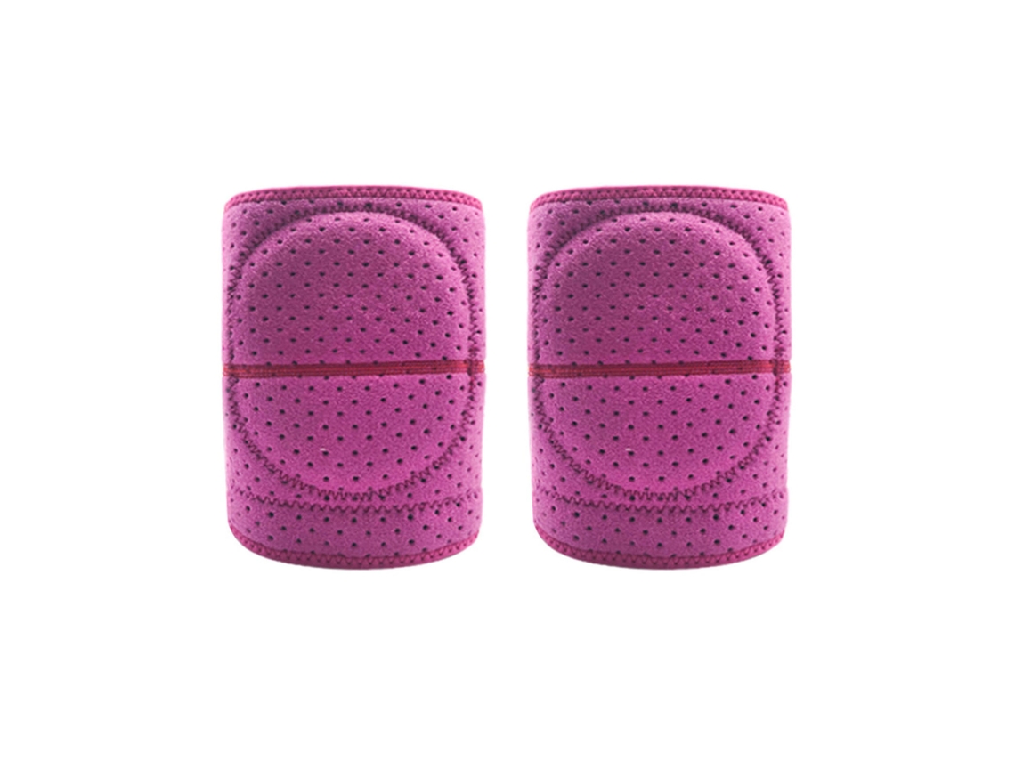Joelheiras Anticolisão Ajustáveis, 1 Par De Joelheiras De Compressão Para Limpeza De Dança, Rosa Vermelha Xs Aquaforge